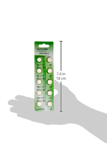 SKOANBE 10PCS AG13 LR44 303 A76 357 SR44 1.5V Battery Button Coin Cell Batteries 10 Count (Pack of 1) - NewNest Australia