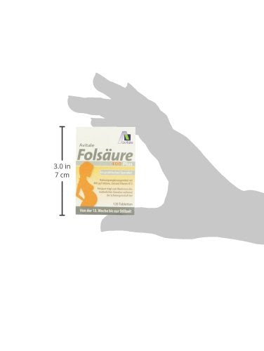 Avitale folic acid 400 plus with vitamin B12 and iodine, 120 tablets in a click dispenser, pack of 1 (1 x 7.8 g) - NewNest Australia