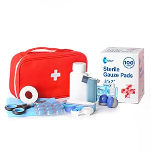 Globe 3’’ x 3’’ Advanced Sterile Gauze Pads for Wound Dressing| 100-Pack, Individually Packed | 12-Ply Cotton & Highly Absorbent| Gauze Sponge-Pads for Wound Care & Home First Aid Kits (3 x 3) - NewNest Australia