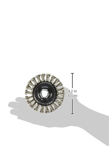BOSCH WB539 4-InchStainless Steel Full Cable Knotted Wire Wheel, 5/8-Inch x 11 Thread Arbor - NewNest Australia