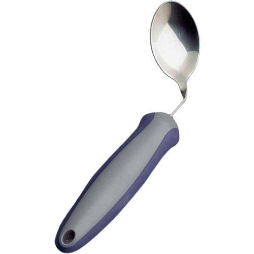 Homecraft Newstead Cutlery, Angled Knife, Right Handed Adaptive Dining Aid, Utensil for Elderly, Disabled,Handicapped, Parkinson's Disease, and Arthritis users, Non Slip Easy Grip Right Handed Spoon Single - NewNest Australia