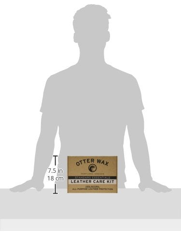 Otter Wax Leather Care Kit | 100% All-Natural Leather Care Products | Made in The USA | Includes Saddle Soap & Leather Salve | Color Safe | Ideal for Shoes, Boots, Jackets, Car Interiors - NewNest Australia