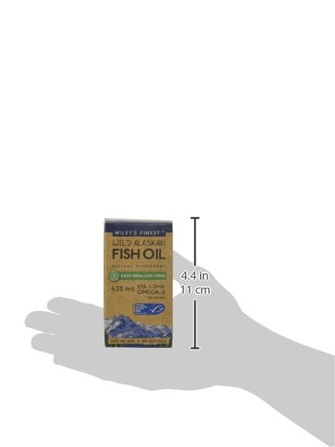 Wild Alaskan Omega-3 Fish Oil - Easy Swallow Minis 2X Double Strength 630mg EPA + DHA Natural Supplement 60 Mini Softgels 60 Count (Pack of 1) - NewNest Australia