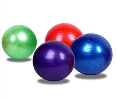 Boolavard Exercise Ball Fitness Ball, Anti-Burst Stability Ball with Quick Pump, Professional Balance Ball for Pilates, Yoga, Core Strength, Birthing Exercise 55cm, S Blue - NewNest Australia