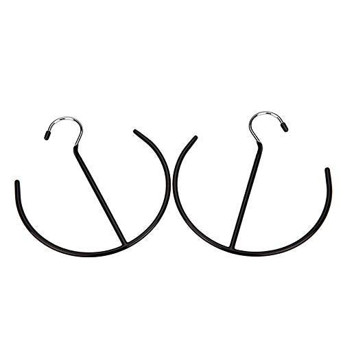 NewNest Australia - Flycheers Multi-Purpose Semicircle Belt Hangers Tie,Scarf Ring Hanger,Non Slip Non Slip Organizer Hangers Hook Rack for Ties, Scarves, Shawls,Shoes - 3 Pack 
