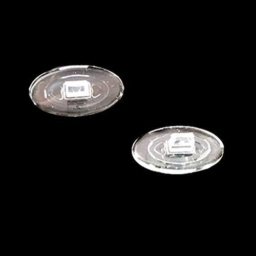 Eyeglasses Nose Pads 15mm 6 Pairs Oval Pushin Nose Pieces Push in Soft Silicone Slide in Nose Pads Nosepads for Eye Glasses Eyeglasses Sunglasses 15mmx8mm - NewNest Australia
