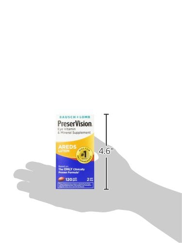 PreserVision AREDS Eye Vitamin & Mineral Supplement, Contains Lutein, Vitamin C, E, Zinc & Copper, 120 Softgels AREDS with Lutein - NewNest Australia