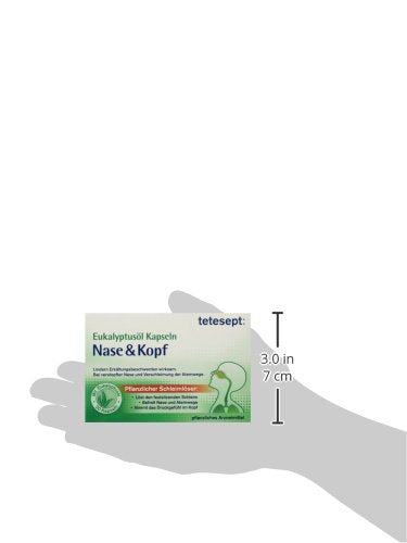 Tetesept eucalyptus oil capsules nose & head, 20 pieces - NewNest Australia