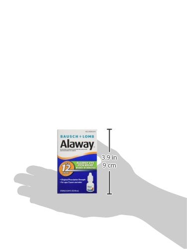 Bausch + Lomb Alaway Antihistamine Eye Drops, 0.34 Ounces/10 mL 0.34 Fl Oz (Pack of 1) - NewNest Australia