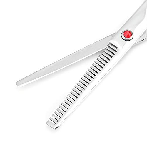 Professional Hair Cutting Thinning Scissors Set Round Head Scissors Baby Hairdressing Scissors Set for Baby Children (Red) Red - NewNest Australia