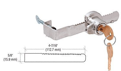 CRL Chrome "Adjustable" Sliding Glass Door Lock with Thumb Screw Adjustment for up to 1/2" Thick Door "Adjustable" - NewNest Australia