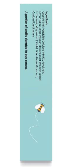 Unbeelievable Health Bee Calm Relaxation and Wellbeing Support - Created by Nutritional Experts – Help Increase Resistance to Stress – Plant Based & Gluten Free (Single Pack) 20 Count (Pack of 1) - NewNest Australia