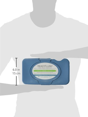Medline ReadyFlush Large Adult-Sized 8x12 Personal Cleansing Cloths - Tub of 60 Flushable Wipes Standard - NewNest Australia