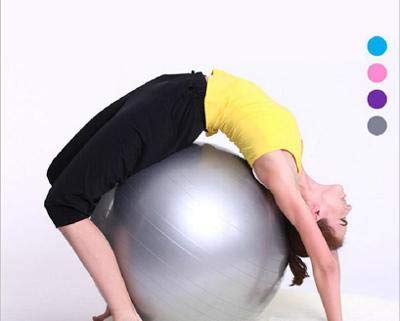Boolavard Exercise Ball Fitness Ball, Anti-Burst Stability Ball with Quick Pump, Professional Balance Ball for Pilates, Yoga, Core Strength, Birthing Exercise 55cm, S Blue - NewNest Australia