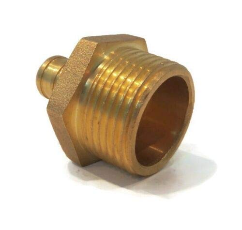 1/2" x 3/4" Male NPT, Brass, Threaded Adapter PEX Fitting for SharkBite UC116LF - NewNest Australia