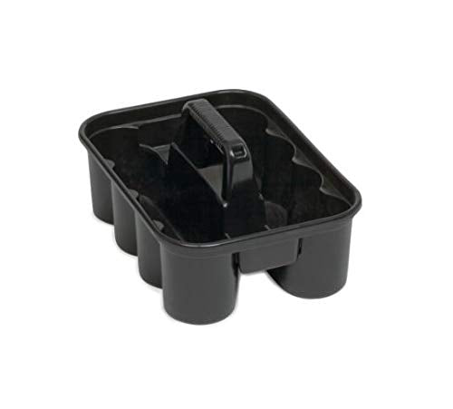 Rubbermaid Commercial Products Deluxe Carry Caddy for Cleaning Products, Spray Bottles, Sports/Water Bottles, and Postmates/Uber Eats Drivers, Black (FG315488BLA) 1 Pack - NewNest Australia