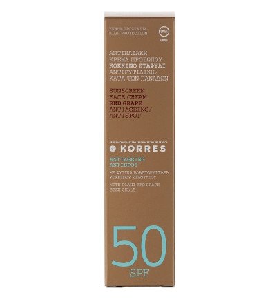 Korres Red Grape Anti-Dark-Spot Sun Cream for the Face SPF 50 50 ml - NewNest Australia