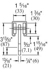 Genuine Unistrut P2949-EG 2 Wheel Trolley Assembly for use with P1000, P1001, P5000, P5001, P5500, P5501 and All 1-5/8" or Taller Strut Channel - NewNest Australia