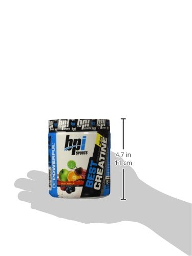 BPI Sports Best Creatine – Creatine Monohydrate, Himalayan Salt – Strength, Pump, Endurance, Muscle Growth, Muscle Definition – No Bloat – Fruit Punch – 50 servings – 10.58 oz. 10.58 Ounce (Pack of 1) - NewNest Australia