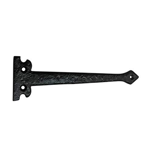 Adonai Hardware"Agee" Antique Iron False Hinge Front (Supplied as 4 Pieces per Pack) - Black Powder Coated 7.1 Inch x 4 Pack (Iron) - NewNest Australia