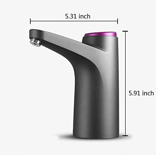 Cozy BlueWater Dispenser, Portable Water Bottle Pump for Universal 3, 4 and 5 Gallon with USB Electric Charging and Automatic Off Switch (Black) - NewNest Australia