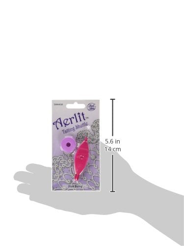 Handy Hands Aerlit Tatting Shuttle with 2 bobbins SHH430 Pink Berry - NewNest Australia