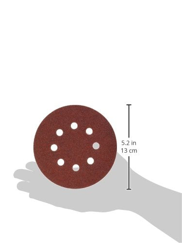 ALI INDUSTRIES 4344 8 Hole Hook and Loop 80 Grit Disc, 5-Inch, 50-Pack, 5" 5 Inch - NewNest Australia