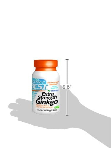 Doctor's Best Extra Strength Ginkgo, Non-GMO, Vegan, Gluten Free, Soy Free, Promotes Mental Function and Memory, 120 mg, 360 Count (Pack of 1) - NewNest Australia