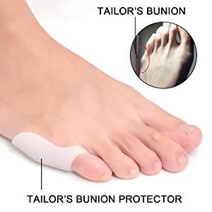 Pedimend Silicone Gel Bunionette Toe Protector (4PAIR) - Tailors Bunion Spacers - Cushion for Pinky Toes - Little Toe Protecting Sleeves - Improve Blood Circulation - Unisex - Foot Care - NewNest Australia