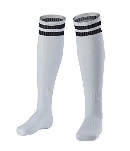 2 Pairs Soccer Shin Guards & 2 Pairs Soccer Socks for Adults and Teenagers, Protective Gear Soccer Equipment for Kids, Boys, Girls Large - NewNest Australia