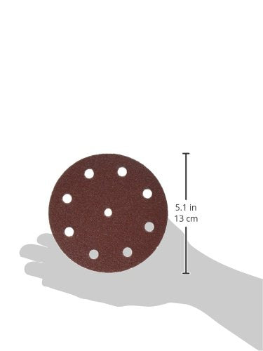 POWERTEC 80 Grit Sanding Disc | Red | Hook & Loop 5” Sanding Discs Abrasives For RO 125 Festool Sander – 50 Pack - NewNest Australia