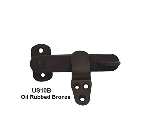 QCAA Solid Cast Brass Flip Latch Lock for Sliding Cabinet Shed Door, 4", Oil Rubbed Bronze US10B, 2 Pack ORB - NewNest Australia