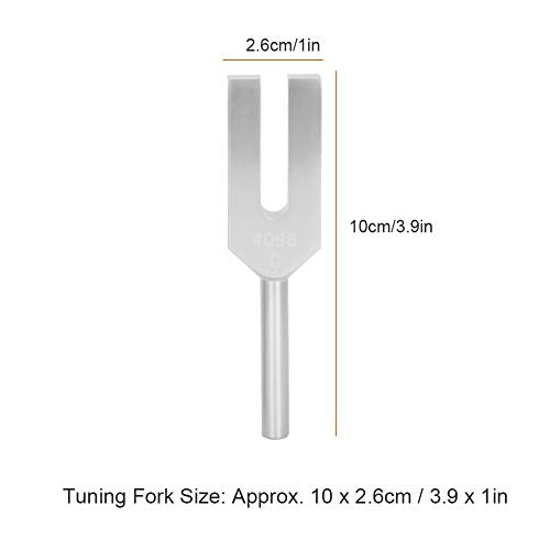 Zjchao 4096Hz High Frequency Tuning Fork, Medical Aluminum Alloy Tuning Fork, High Frequency Tuning Fork With Wooden Hammer And Vibrating Sound Therapy Tool For Flannel Bag - NewNest Australia