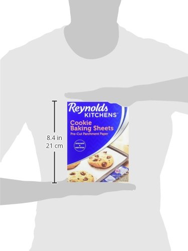 NewNest Australia - Reynolds Kitchens Cookie Baking Sheets Parchment Paper, Non-Stick 12x16 Inch (Pack of 22) 