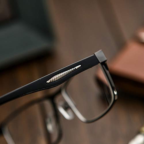 EgBert Fashion Black Nearsighted Glasses Metal Full Frame Myopia Glasses - -3.5 - NewNest Australia
