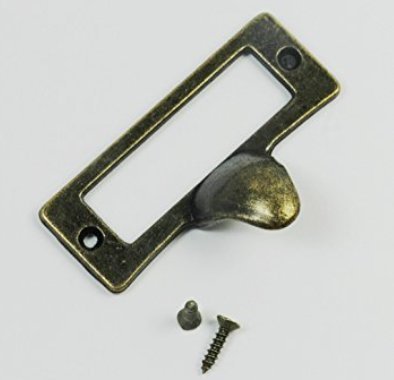 DD-life 20Pcs Antique Iron Label Frame Card Holder Cup Pull Handle Drawer Box Case Cabinet Cupboard Carpenter Repair Decoration Hardware - NewNest Australia