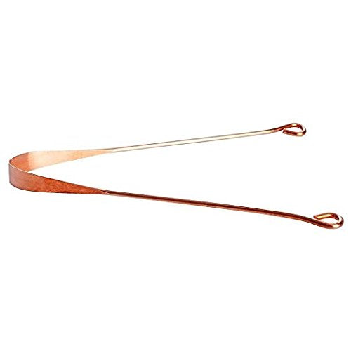 HealthAndYoga(TM) Copper Tongue Cleaners - Relief from Bad Breath - Oral Hygiene (Set of 3) Set of 3 - NewNest Australia