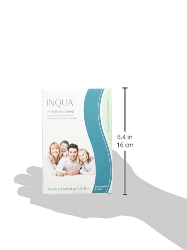 INQUA inhalation solution | 50 ampoules of 2.5ml | Isotonic saline solution for inhalation for adults, children and babies | without preservatives | NaCl 0.9% - NewNest Australia