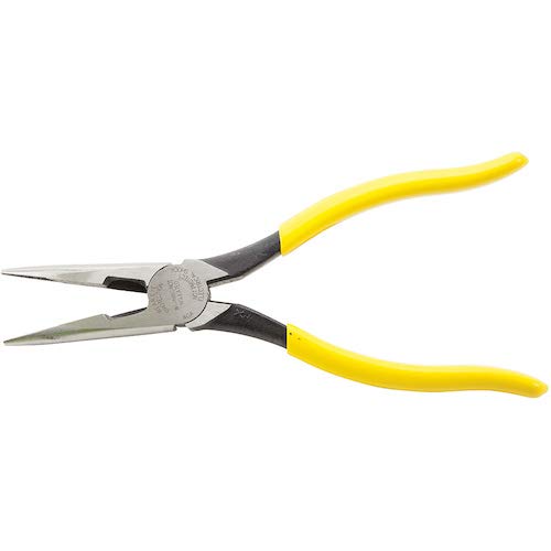 Klein Tools D203-8 Linemans Pliers, Needle Nose Side Cutters, 8-Inch Alligator Pliers with Extended Handle Side Cutting - NewNest Australia