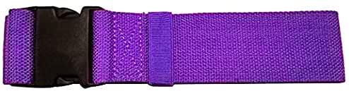 Gait Belt with Plastic Buckle by LiftAid - Transfer and Walking Aid with Belt Loop Holder for Assisting Therapist, Nurse, Home Care - 60"L x 2"W (Purple) Purple - NewNest Australia