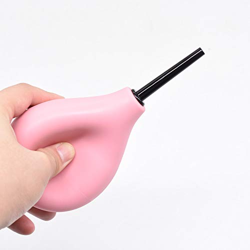 MIVAIUN 225 ML Bulb Douche Set for Men Women, 2 X Reusable Slim Nozzle, 1 X Long Tube Hose Nozzles and 1 X Storage Bag, Silicone Douche Bulb Comfortable Washing Cleaning Douche Kit (Pink) Pink - NewNest Australia