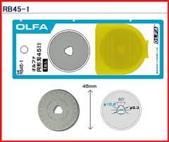 The maximum sharpness / Made in Japan /OLFA 45 mm tungsten steel Ergonomic Rotary Cutter & 45mm Rotary Blade Refill, 1-Pack Value Set - NewNest Australia