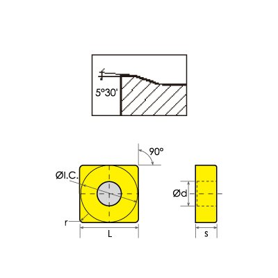 HHIP 6001-5433 SNMG/DM Square-Negative Rake Carbide Insert, 1/2" IC.0472" Radius 1/2" IC, .0472" Radius - NewNest Australia