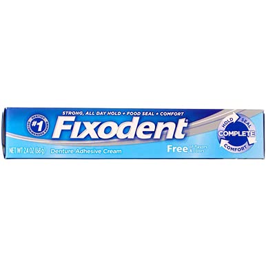 Fixodent Free Denture Adhesive Cream 2.40 oz (Pack of 5) - NewNest Australia