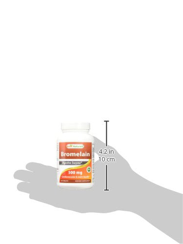 Best Naturals Bromelain Proteolytic Digestive Enzymes Supplements, 500 mg, 120 Tablets - Supports Healthy Digestion, Joint Health, Nutrient Absorption 120 Count (Pack of 1) - NewNest Australia