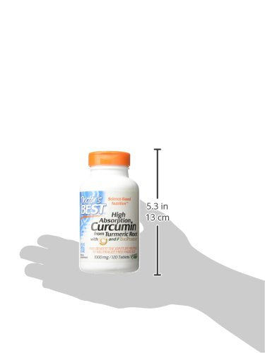 Doctor's Best Curcumin From Turmeric Root with C3 Complex & BioPerine, Non-GMO, Gluten Free, Soy Free, Joint Support, 1000 mg, 120 Tablets - NewNest Australia