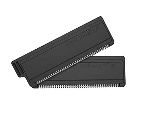 baKblade 2.0 - Back hair and body razor replacement cartridges for razor blades - Compatible with Bakblade 2.0 and Elite razors - Dryglide technology (12 replacement blades set) 12 pieces (pack of 1) - NewNest Australia