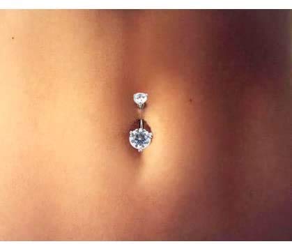 Jconly Belly Piercing Kit - 14G Belly Button Ring with 316L Steel Piercing Needles and Piercing Clamp Belly Kit - NewNest Australia