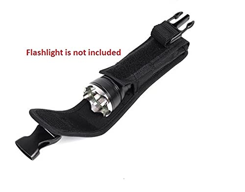 Pack of 2 Holsters Flashlight Buckle Pouch Holster Stretch Nylon Handheld LED Flashlight Belt Carry Case Duty Holder - NewNest Australia