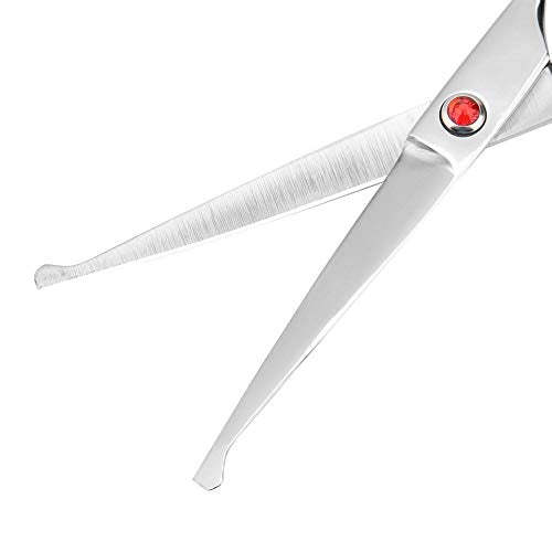 Professional Hair Cutting Thinning Scissors Set Round Head Scissors Baby Hairdressing Scissors Set for Baby Children (Red) Red - NewNest Australia